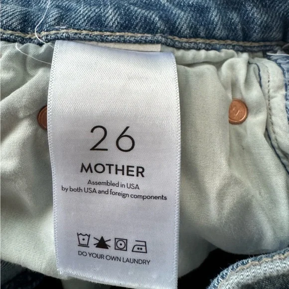 Mother Superior High Waisted Study Hover In We Are Castaways Jeans Size 26